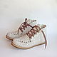 Knitted boots with lacing, white cotton. Boots. florina34. Online shopping on My Livemaster.  Фото №2