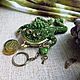 keychain: Frog from beads keychain-coin box. Key chain. SilkArt Tatyana. My Livemaster. Фото №5