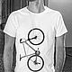 Order T-Shirt Bicycle. decades. Livemaster. . T-shirts and undershirts for men Фото №3