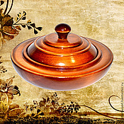 Посуда handmade. Livemaster - original item Wooden pot-barrel, salt shaker with lid made of Siberian Cedar. K7. Handmade.