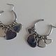 Винтаж: Винтажные  серьги- кольца с подвесками. Серьги винтажные. Lorena.bijoux. Ярмарка Мастеров.  Фото №4