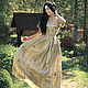 Linen floor-length dress 'Beige-2' embroidered linen dress. Dresses. KVITKA. Online shopping on My Livemaster.  Фото №2