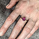 Натуральный розовый Рубин 1,23ct в изящном серебряном кольце. Кольца. Shukra Натуральные драгоценные камни. Ярмарка Мастеров.  Фото №6