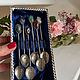 Coffee spoons 'Magic of stones', 6 pcs., Europe. Vintage Cutlery. Dutch West - Indian Company. My Livemaster. Фото №5