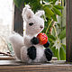 White small poseable squirrel toy, collectible toy, Miniature figurines, Moscow,  Фото №1