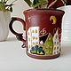 Ceramic mug handmade: The city. Mugs and cups. andrej-angelov. Online shopping on My Livemaster.  Фото №2