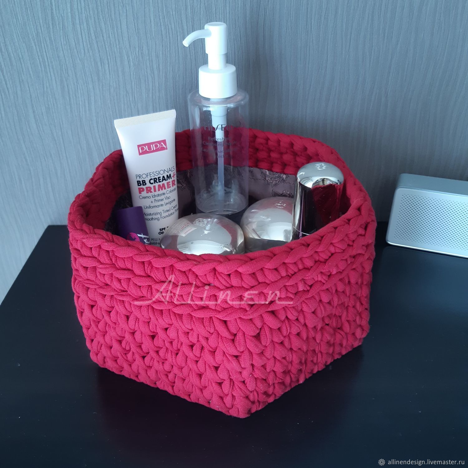 Корзина для косметики в интернет-магазине Ярмарка Мастеров по цене 1400 ...