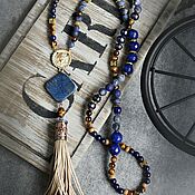 Украшения handmade. Livemaster - original item Sautoir,BOHO long necklace with a brush 