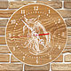 Часы настенные деревянные с конем, Часы классические, Горячий Ключ,  Фото №1