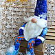 Vintage New Year gnome, keeper of the hearth, gnome interior, Christmas gifts, Moscow,  Фото №1