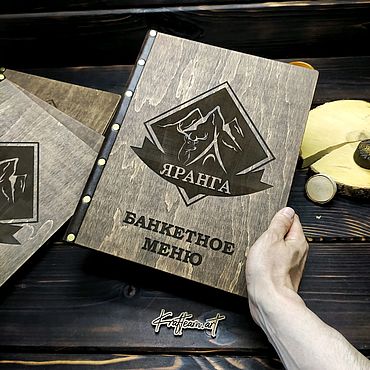 Канцелярские товары ручной работы. Ярмарка Мастеров - ручная работа Папка для меню (Horeca). Handmade.