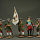 A set of tin soldiers in the painting of a 54 mm 5 pieces. 1 Peter, Military miniature, St. Petersburg,  Фото №1