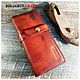Men's wallet 'Big Rusty' genuine leather. Purse. Art masterskaya. My Livemaster. Фото №4
