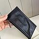 Genuine leather clutch with laser treatment color black. Wallets. MiTonA. My Livemaster. Фото №4