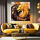 Golden Dragon Painting. Fantasy art. buy painting artist. Pictures. House of the Sun (irina-bast). Online shopping on My Livemaster.  Фото №2