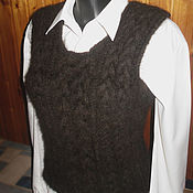Одежда handmade. Livemaster - original item Women`s knitted vest Sennenhund. Handmade.