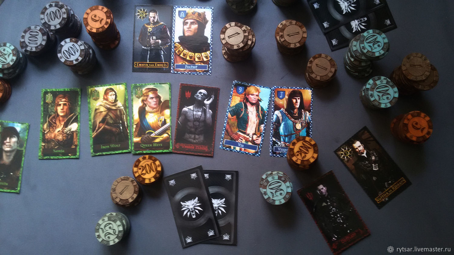 Ведьмак Покер, Witcher Poker, GWENT, Гвинт, карты в интернет-магазине на  Ярмарке Мастеров | Карточные игры, Киев - доставка по России. Товар продан.