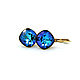 Earrings with Swarovski crystal Bermuda Blue, Earrings, Ryazan,  Фото №1