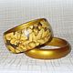 Bracelets gold Oak leaves. Acorns tree decoupage gold leaf. Jewelry Sets. Elena Strizh, wooden bracelets. Online shopping on My Livemaster.  Фото №2