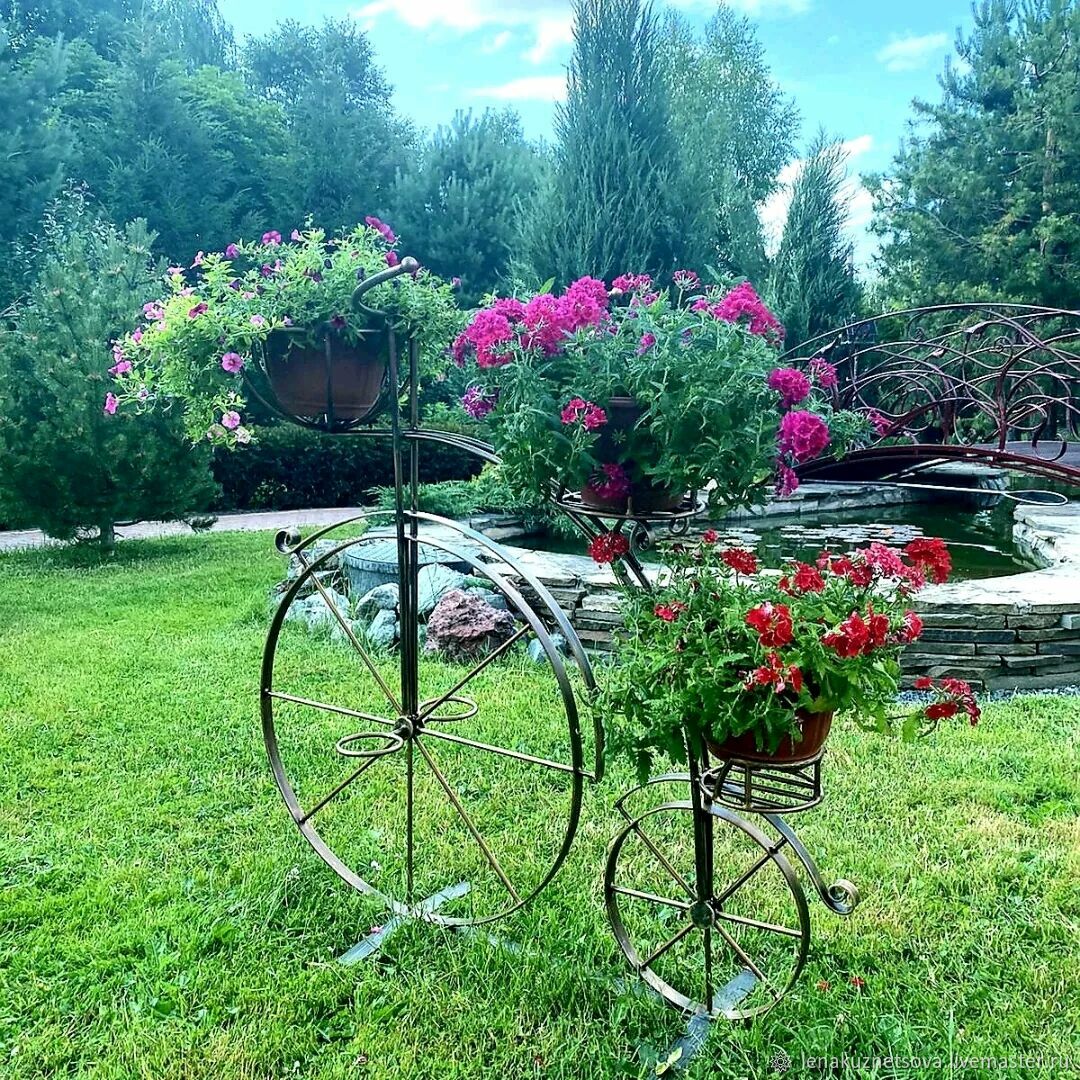 Подставка для цветов Велосипед