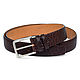 Brown Leather belt Men's Exclusive, Straps, Riga,  Фото №1