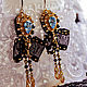 Bead earrings Elena, long earrings with bows. Earrings. LADY-LIZA jewelry shop. My Livemaster. Фото №5
