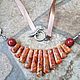 Orange Jasper necklace-Orange sun, Necklace, Ashkelon,  Фото №1