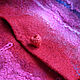 Felted vest 'Berry raspberry'. Vests. silk wool. My Livemaster. Фото №4