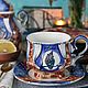 Tea porcelain couple 'Sovushka'. Single Tea Sets. KASTdecor. My Livemaster. Фото №6