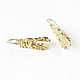 Crumpled earrings, gold earrings, broach earrings 2024 style. Earrings. Irina Moro. Online shopping on My Livemaster.  Фото №2