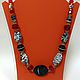 Necklace ethnic beads made from natural stones and crystal Mauritania. Unusual decoration. Original gift for the stylish extraordinary women and girls.