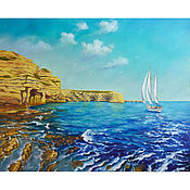 Картины и панно handmade. Livemaster - original item Painting seascape 
