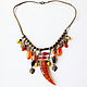 Necklace with agate "Magic Fang". Necklace. Anastasia Razumowa. My Livemaster. Фото №4
