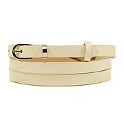 Copy of White leather belt
