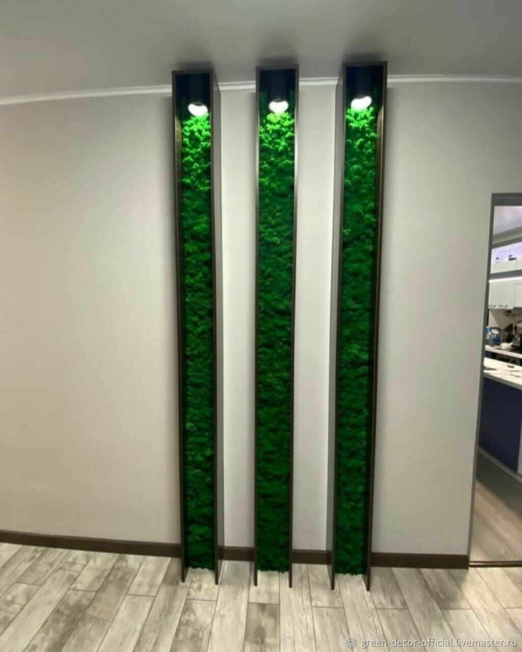 Панно из стабилизированного мха ягеля – заказать на Ярмарке Мастеров ...