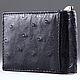 Ostrich leather money clip IMS0001B. Clamps. CrocShop. Online shopping on My Livemaster.  Фото №2