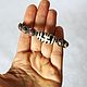 Bracelet braided: With a JI bead made of waxed cotton cord. Ji bead. IrinaSkripkaMBeads. My Livemaster. Фото №5