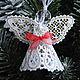 Christmas angel with red bow 3. Christmas decorations. Home&Decor. Online shopping on My Livemaster.  Фото №2