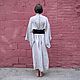 Халат-кимоно, 100% лен (умягченный). Халаты. ГЛУБИНА МАТЕРИИ. Интернет-магазин Ярмарка Мастеров.  Фото №2