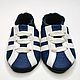 Sneakers baby shoes, Baby moccasins, Blue baby shoes, Footwear for childrens, Kharkiv,  Фото №1
