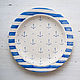 Sea cruise. A plate of food, ceramics, Plates, Zhukovsky,  Фото №1