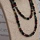Long beads Autumn forest, green brown berry beads stones. Beads2. Ritasdreams (ritasdreams). My Livemaster. Фото №6
