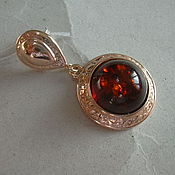 Ring of FIRE AMBER 925 sterling silver