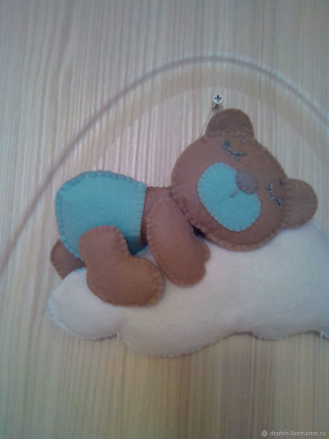 Мишка на облаке из фетра в интернет-магазине Ярмарка Мастеров по цене ...