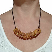 Украшения handmade. Livemaster - original item Amber Choker made of raw amber decoration for a woman. Handmade.
