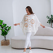 Одежда handmade. Livemaster - original item Linen blouse 