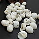 White shell beads 20h14mm, Beads1, Bryansk,  Фото №1