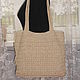 Knitted linen bag.Sountry. Classic Bag. In the rhythm of time. Knitting.. My Livemaster. Фото №6