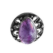 Украшения handmade. Livemaster - original item Ring "Violet saga" , silver, natural amethyst. Handmade.