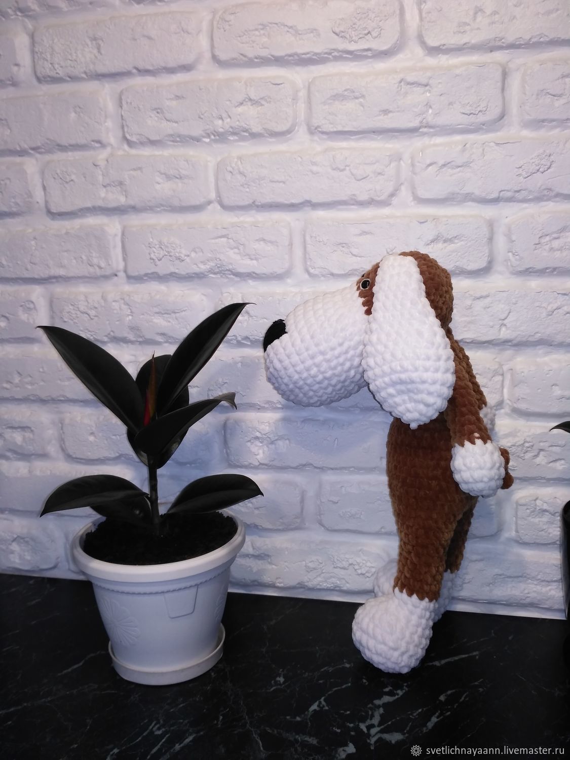 Пес Талисман. Собака крючком купить в интернет-магазине Ярмарка ...